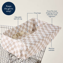 Load image into Gallery viewer, Checkerboard Itzy Shopping Cart Cover(Dyer)