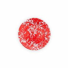 Load image into Gallery viewer, Splatter Enamelware Flat Salad Plate: Burgundy &amp; Cream