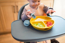 Load image into Gallery viewer, Silicone Baby Bib: Apricot