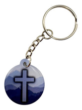 Load image into Gallery viewer, Tap To Pray™ - Prayer Tag Keychains: Black + Cross