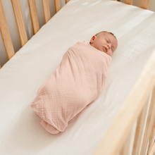 Load image into Gallery viewer, Muslin Swaddle Blankets Pack of 3 by Comfy Cubs: Heather Blue - Pacific Blue - Fern KO