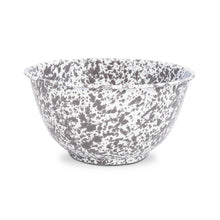 Load image into Gallery viewer, Splatter Enamelware Large Salad Bowl: Navy &amp; Cream Splatter