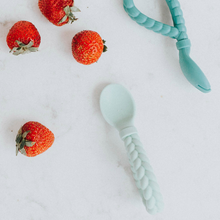 Load image into Gallery viewer, Sweetie Spoons™ Spoon + Fork Set: Mint(Crews)