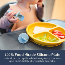 Load image into Gallery viewer, Silicone Suction Plate: Charcoal crews