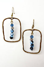 Load image into Gallery viewer, Suki Earrings: Blue Fire Agate