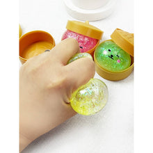 Load image into Gallery viewer, Mini Glittered Dumpling Squishy with Steamer: MIX COLOR / ONE(12)