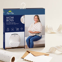 Load image into Gallery viewer, Taupe Checkerboard Mom Boss™ 4-in-1 multi-use cover(Crews)