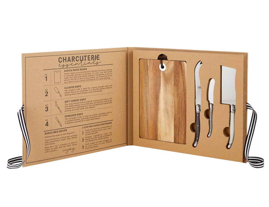 Cheese knife and board set